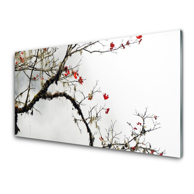 Image sur verre Tableau Branche nature brun orange