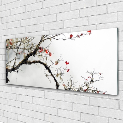 Image sur verre Tableau Branche nature brun orange