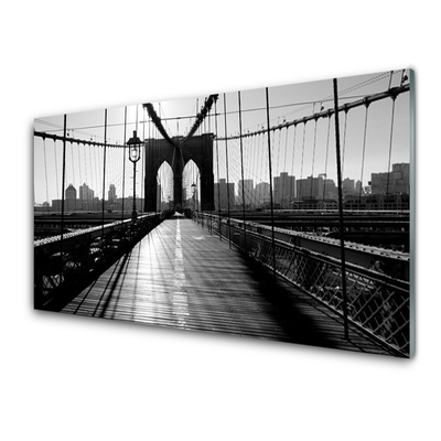 Image sur verre Tableau Pont architecture gris