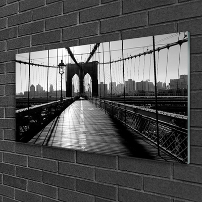 Image sur verre Tableau Pont architecture gris