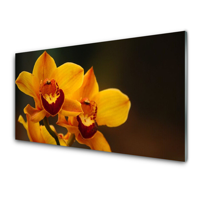 Image sur verre Tableau Fleurs floral jaune