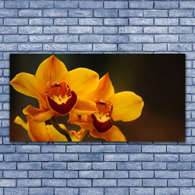 Image sur verre Tableau Fleurs floral jaune