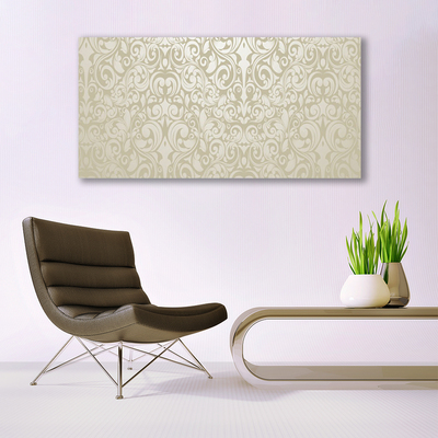 Image sur verre Tableau Abstrait art blanc