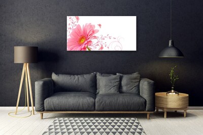 Image sur verre Tableau Fleur floral rose