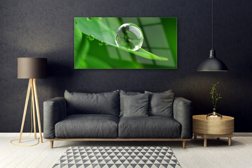 Tulup Tableau murale Impression sous verre 125x50 Fleur De Lotus
