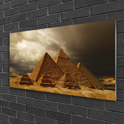 Image sur verre Tableau Pyramides architecture jaune