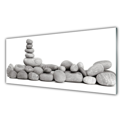 Image sur verre Tableau Pierres art gris