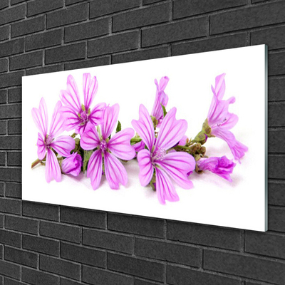 Tableaux sur verre Fleurs floral rose