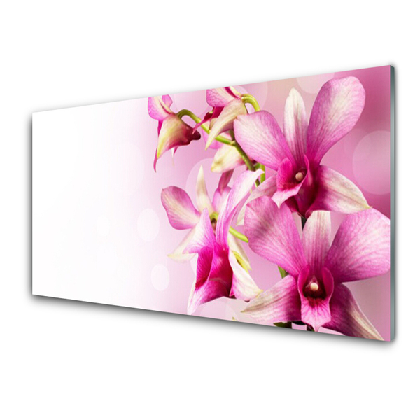 Tableaux sur verre Fleurs floral rose