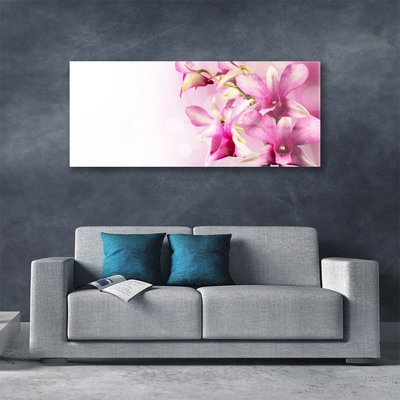 Tableaux sur verre Fleurs floral rose