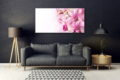 Tableaux sur verre Fleurs floral rose