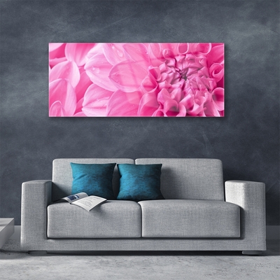 Tableaux sur verre Fleurs floral rose