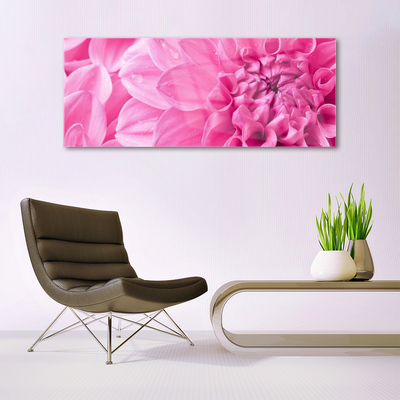 Tableaux sur verre Fleurs floral rose