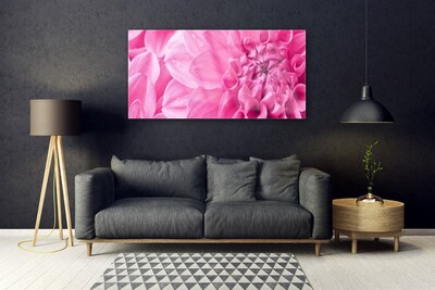 Tableaux sur verre Fleurs floral rose