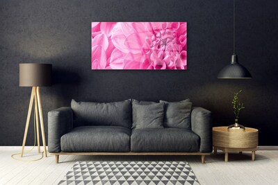 Tableaux sur verre Fleurs floral rose