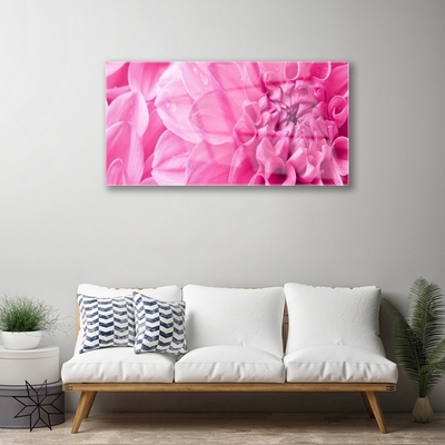 Tableaux sur verre Fleurs floral rose