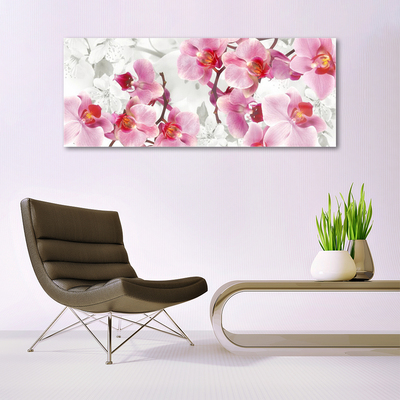 Tableaux sur verre Fleurs floral rose