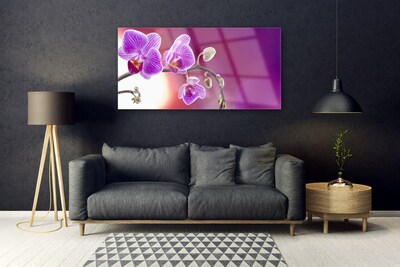 Tableaux sur verre Fleurs floral rose