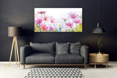 Tableaux sur verre Fleurs floral rose