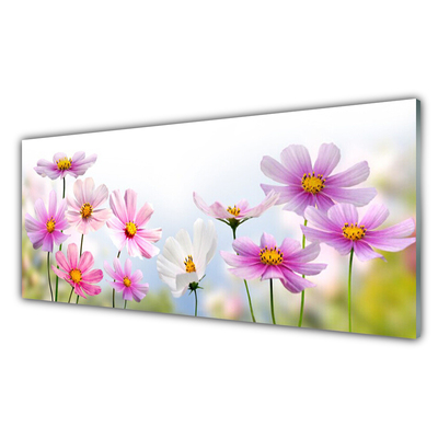 Tableaux sur verre Fleurs floral rose