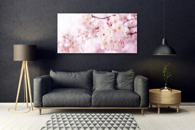 Tableaux sur verre Fleurs floral rose