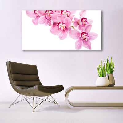 Tableaux sur verre Fleurs floral rose