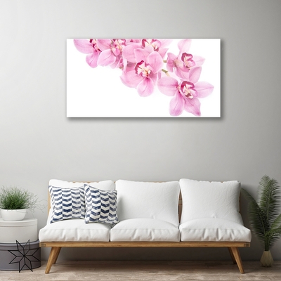 Tableaux sur verre Fleurs floral rose