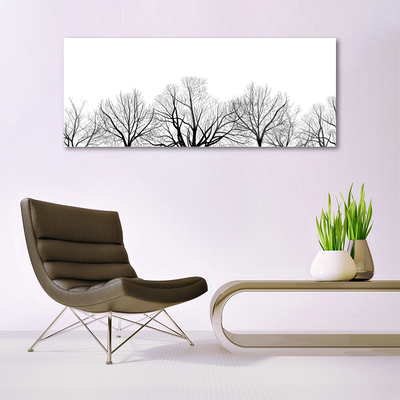 Tableaux sur verre Arbres nature noir