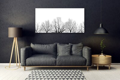 Tableaux sur verre Arbres nature noir