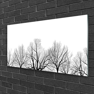 Tableaux sur verre Arbres nature noir