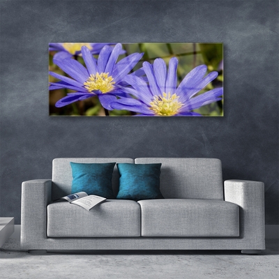 Tableaux sur verre Fleurs floral violet