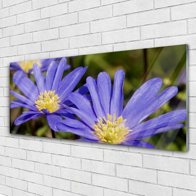 Tableaux sur verre Fleurs floral violet