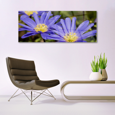 Tableaux sur verre Fleurs floral violet