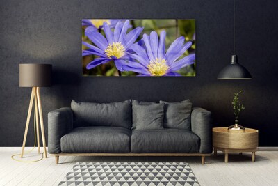 Tableaux sur verre Fleurs floral violet