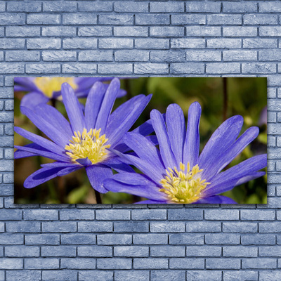 Tableaux sur verre Fleurs floral violet