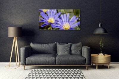 Tableaux sur verre Fleurs floral violet