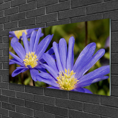 Tableaux sur verre Fleurs floral violet