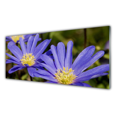 Tableaux sur verre Fleurs floral violet