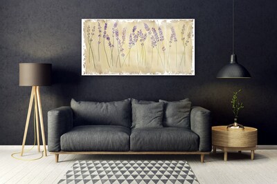 Tableaux sur verre Fleurs floral violet