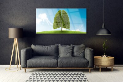 Tableaux sur verre Herbe nature vert