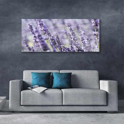 Tableaux sur verre Fleurs floral violet