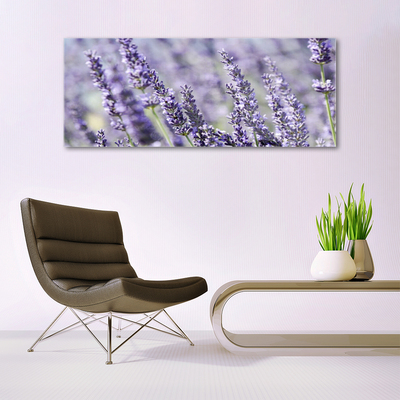 Tableaux sur verre Fleurs floral violet