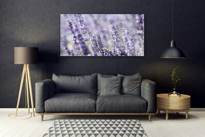 Tableaux sur verre Fleurs floral violet