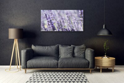 Tableaux sur verre Fleurs floral violet