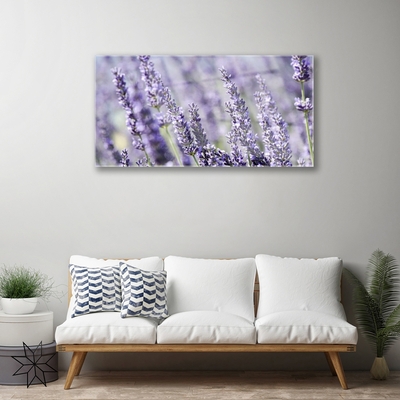 Tableaux sur verre Fleurs floral violet