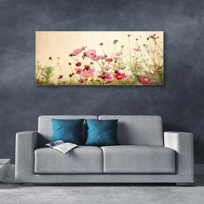 Tableaux sur verre Fleurs floral rose rouge