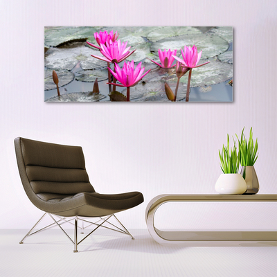 Tableaux sur verre Fleurs floral rouge