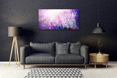 Tableaux sur verre Fleurs floral rose violet