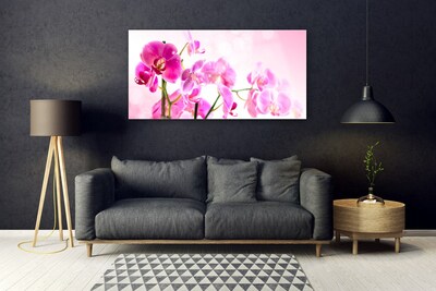 Tableaux sur verre Fleurs floral rose