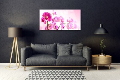 Tableaux sur verre Fleurs floral rose